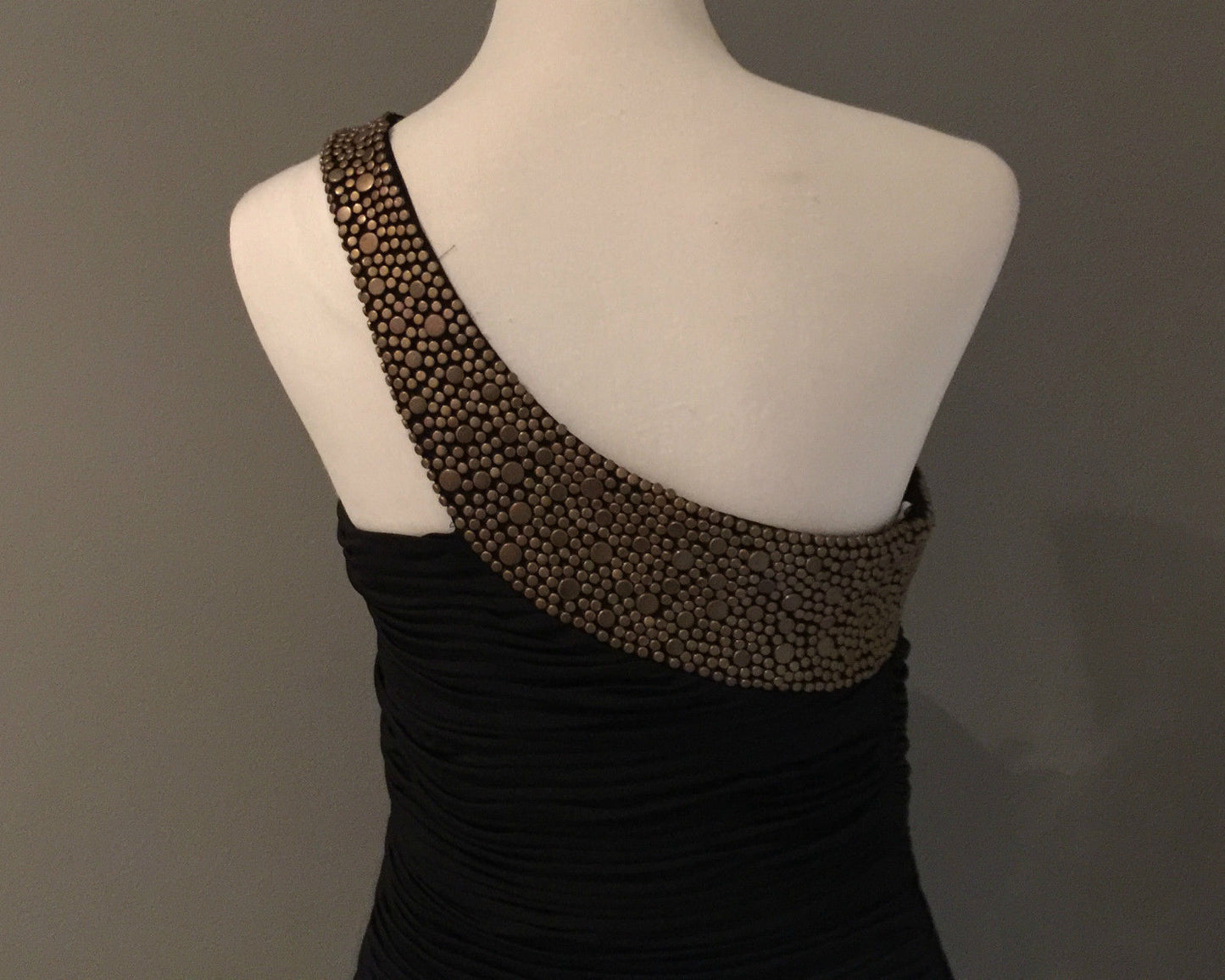 Sexy BC LBD Black & Gold Stud Dress Cocktail Parties Formal Ladies Sizes 12 NEW