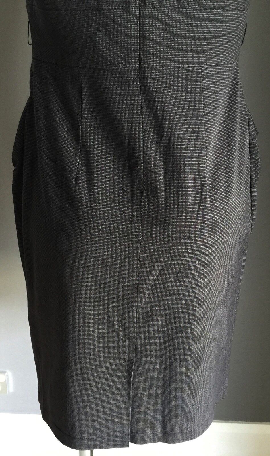 SPICY SUGAR Sheath Dress Black & White Check Cap Sleeve Ladies Size 12