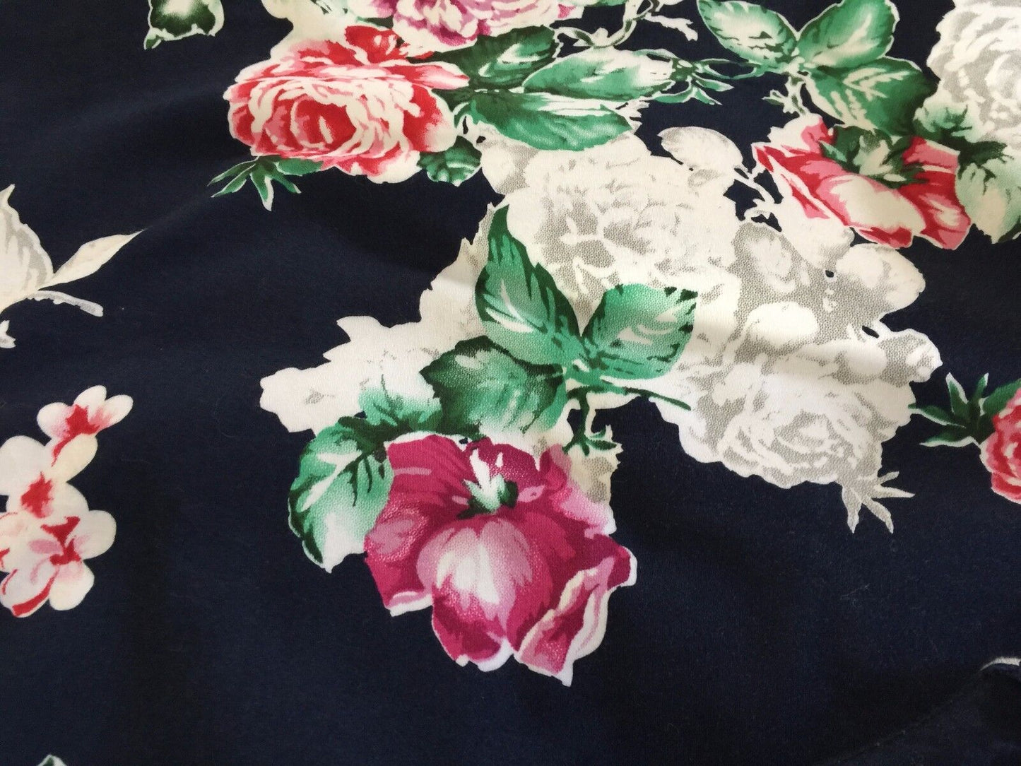 TULIPS Empire Waist Dress Retro Vibe MultiColoured Floral Print Size 14 NEW