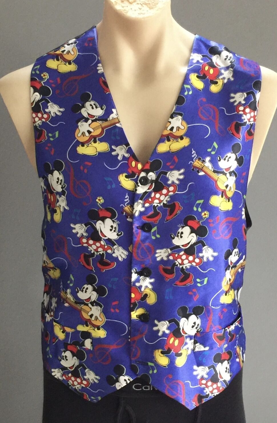 Mens Vest Authentic MICKEY & CO Disney Mickey Mouse Print Size M & XL NEW
