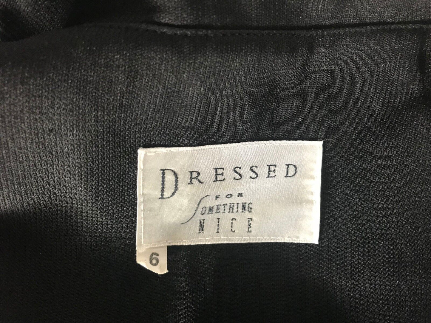 DRESSED FOR SOMETHING NICE Top Black Sleeveless Buttoned Vest Collar Size 6