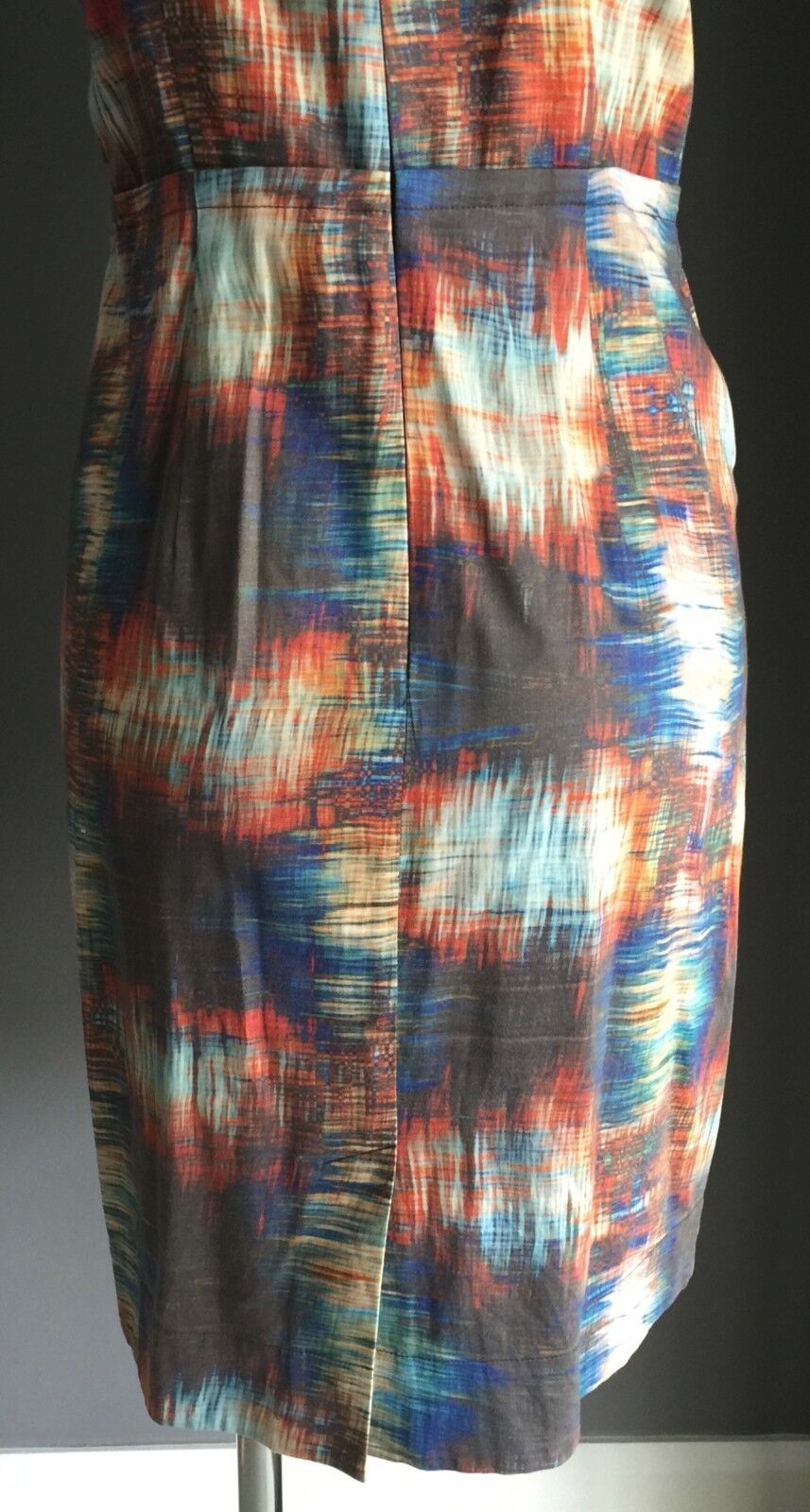 VERONIKA MAINE Sheath Dress MultiColoured Sleeveless Ladies Size 10 Unique