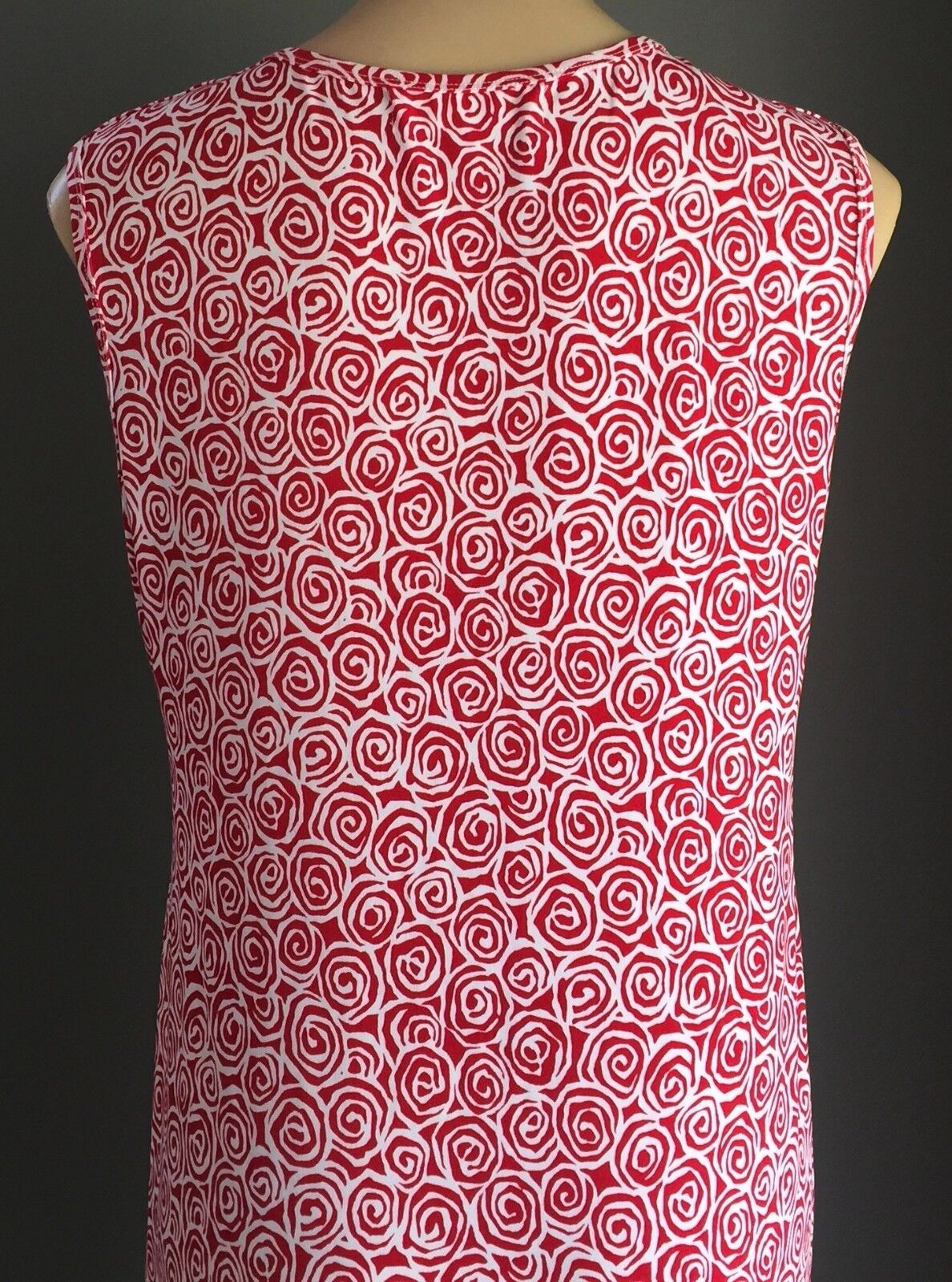 Maternity FRAGILE Faux Wrap Dress Red & White Stretchy Feeding Ladies Size XL 14