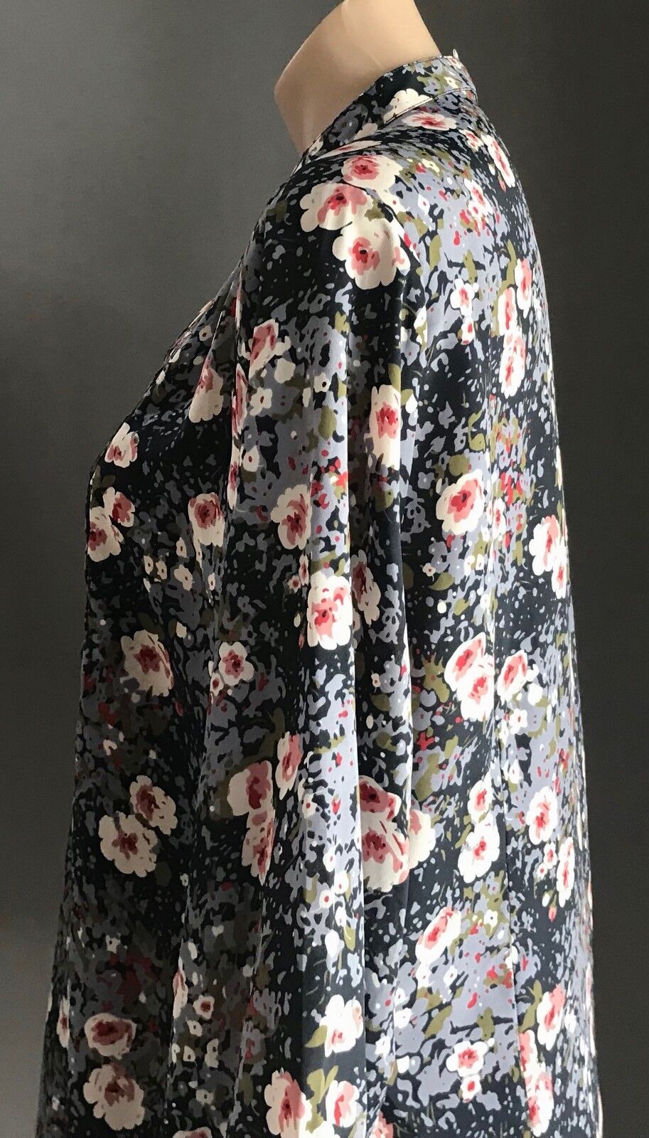 GRACE HILL Smock Top MultiColoured Floral Print 3/4 Sleeve Blouse Plus Size 16