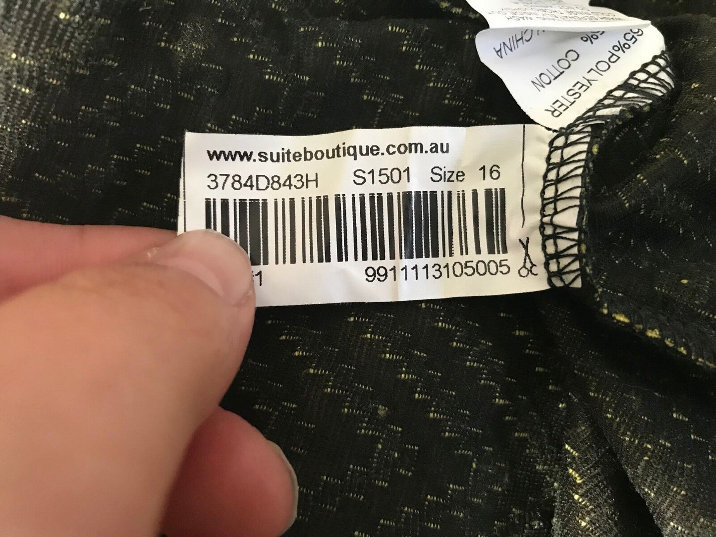 SUITE BOUTIQUE Jacket Soft Chevron Print Black & Yellow Ladies Size 16 NEW