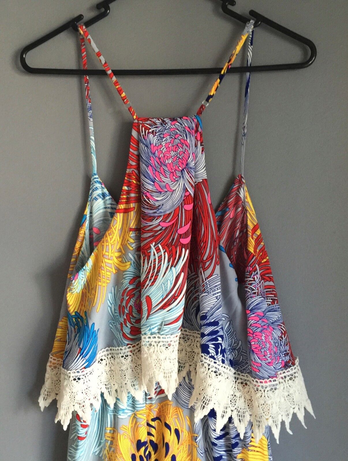 Maxi Dress SAVANNAH RAE Floral MultiColoured Ladies Size L 10 12 Gorgeous