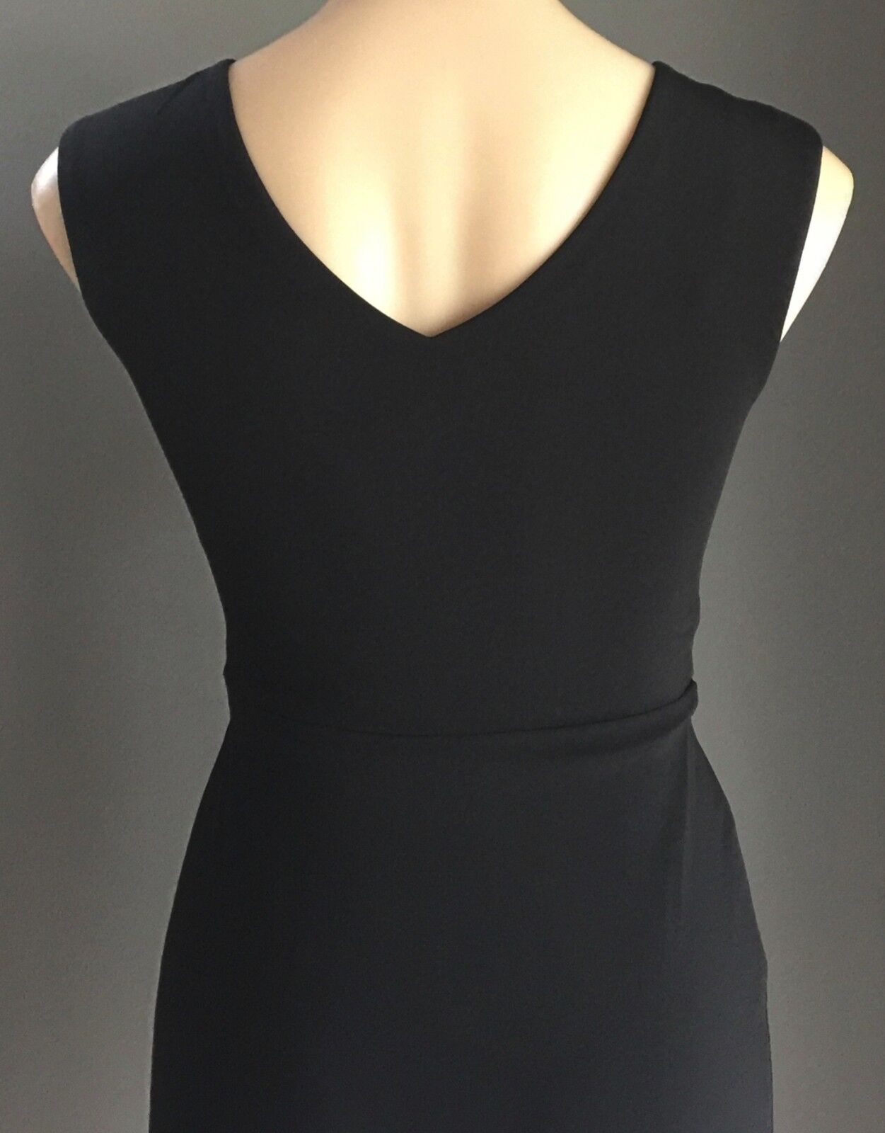 ME TOO Dress Black Stretchy Cinched Waist Frock Ladies Size 8 10 Stunning LBD!=