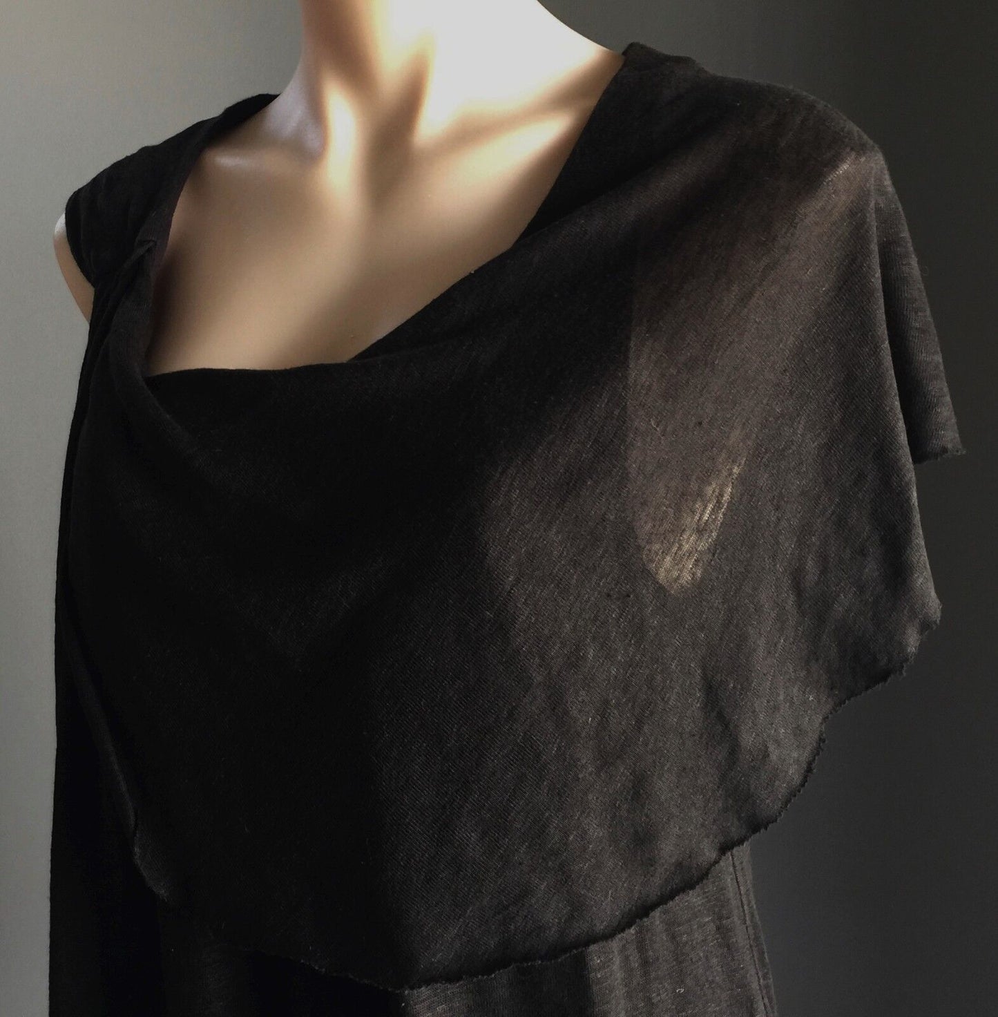 SEED FEMME Dress Top Black Bubble Hem Dress Tunic Top Ladies Size M 12