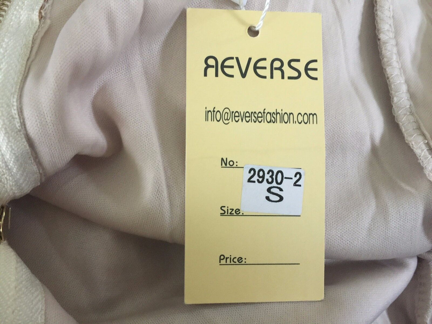 REVERSE Dress Mini Gold Sequin & Mesh Long Sleeve Size S 6 8 Luxe Party Club NEW