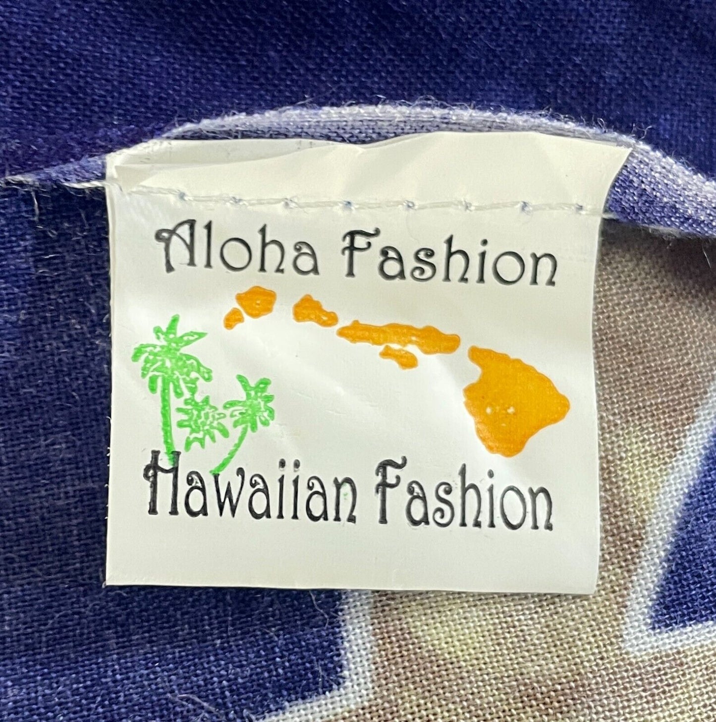 ALOHA Sarong Souvenir Hawaii Batik Blue Yellow Brown Turtle Hibiscus 8 - 12 NEW