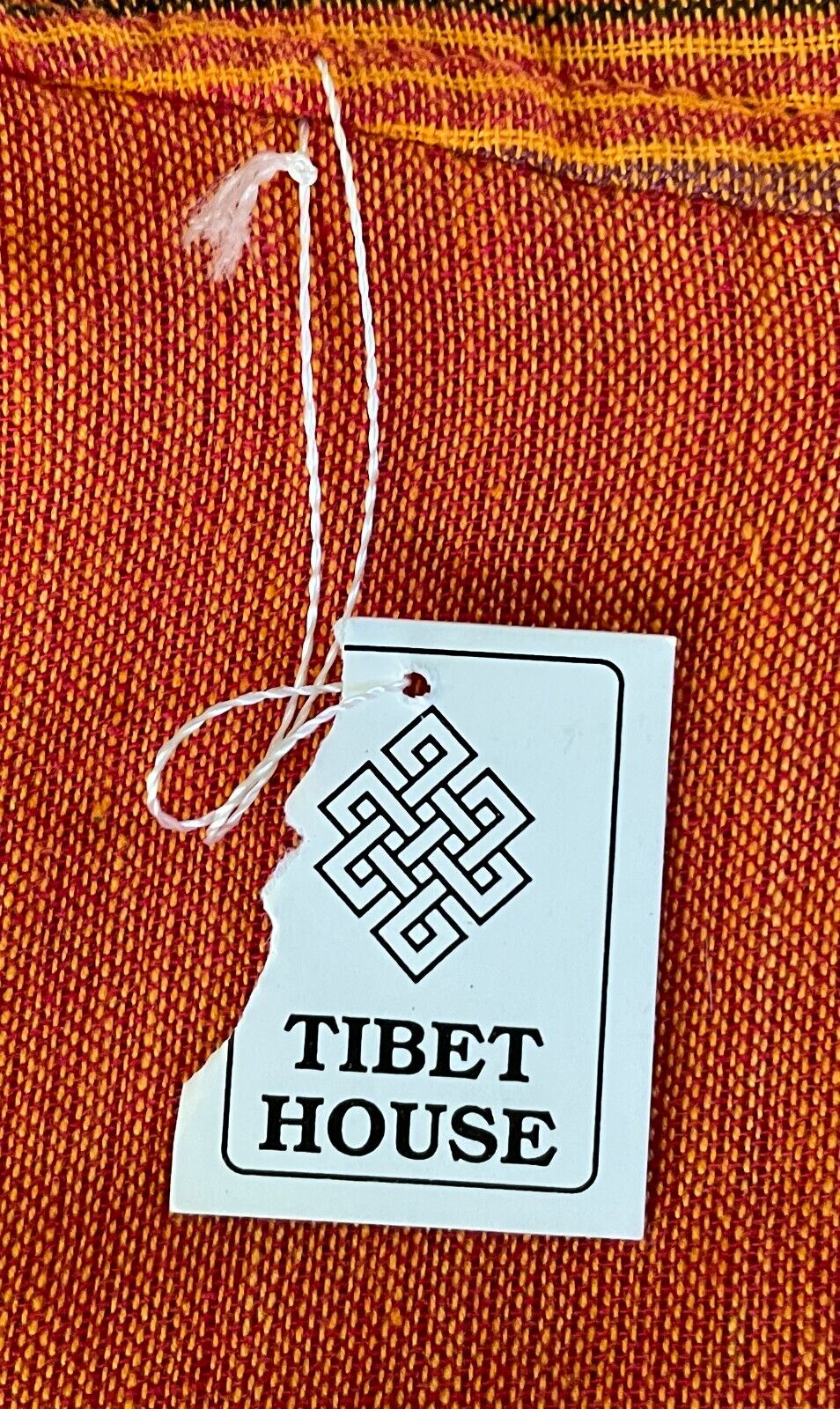 TIBET HOUSE Cotton Pants Orange Bootleg Lightweight Side Tie Sz XL 12 NEW Hippie