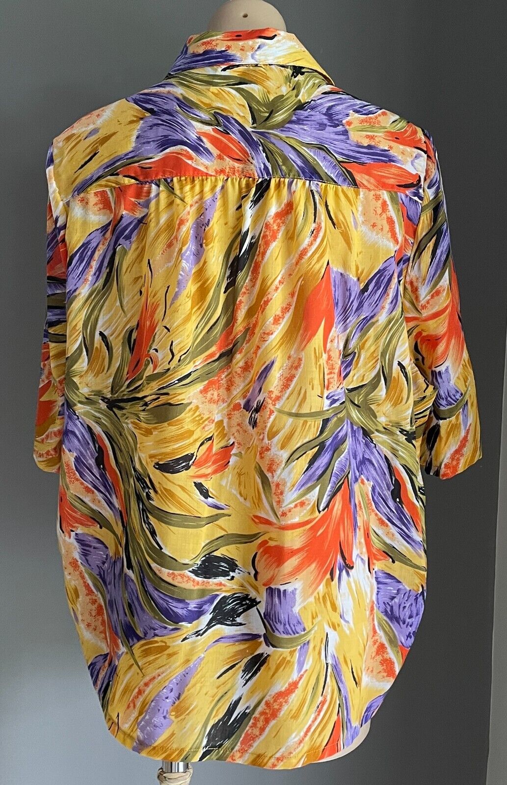EXCEPTIONAL Top Multicoloured Floral Print Button Front Blouse Plus Size 20