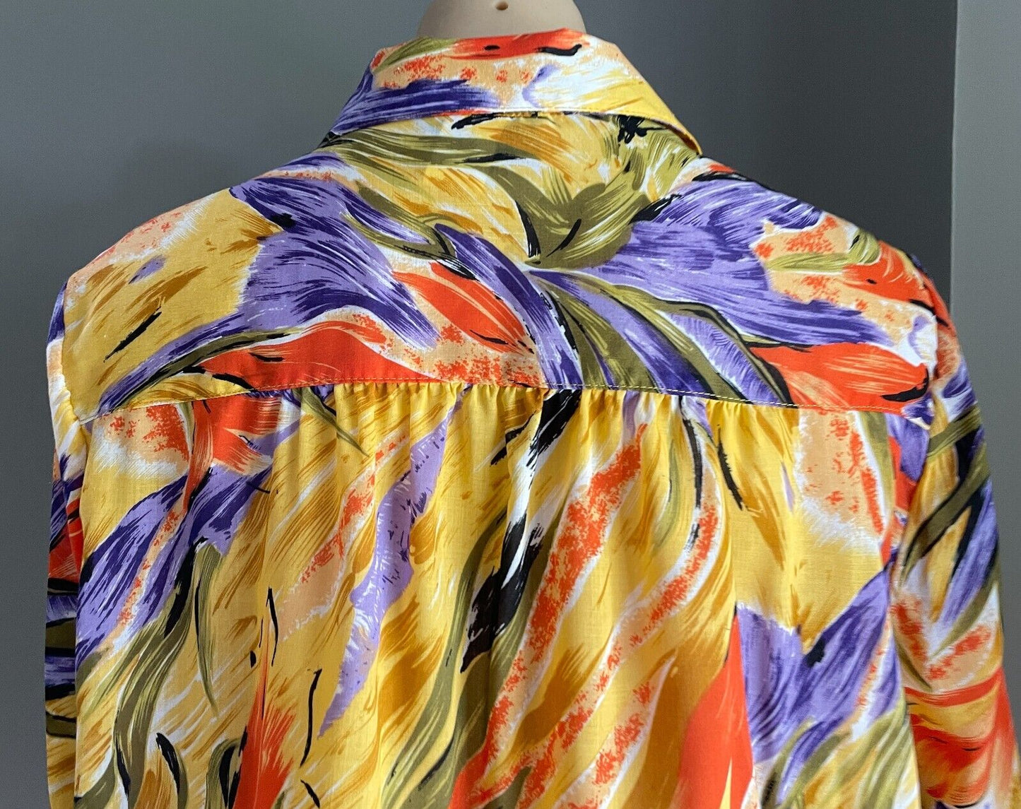 EXCEPTIONAL Top Multicoloured Floral Print Button Front Blouse Plus Size 20