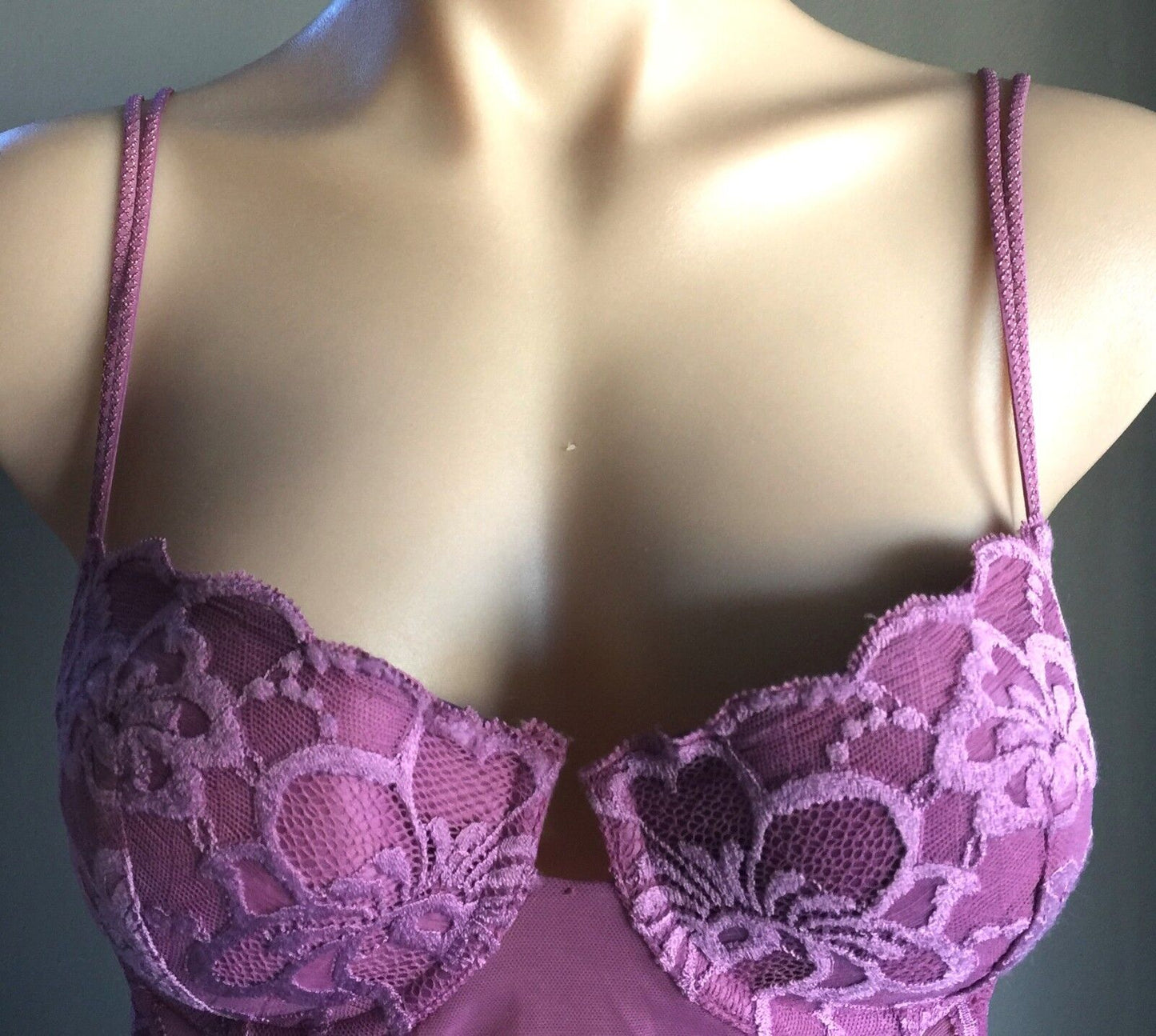 LA SENZA Bustier Dusty Pink Corset Ladies Size L To Fit 34 D 36 C 38 B NEW