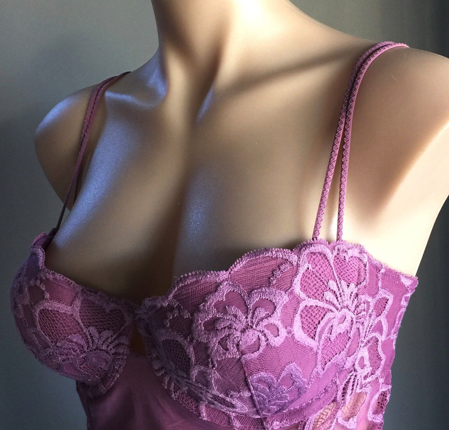 LA SENZA Bustier Dusty Pink Corset Ladies Size L To Fit 34 D 36 C 38 B NEW
