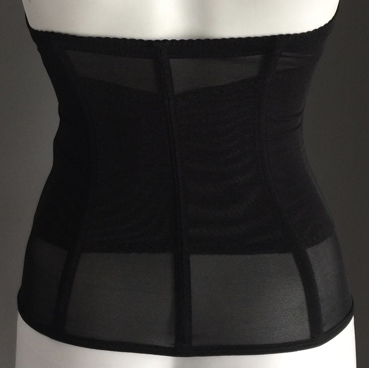 CINCHER Corset Bustier Black Stretch Under Bust Waist Shaper Sz L 8 10 NEW Sexy