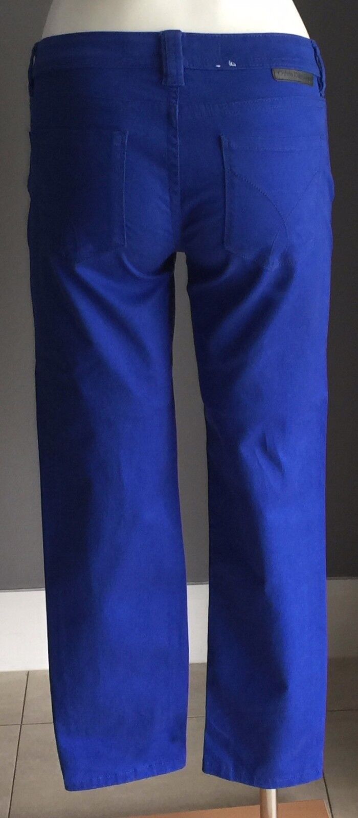 CALVIN KLEIN JEANS Jeans Skinny Crop Cobalt Blue Denim Ladies Size 2 AU 8