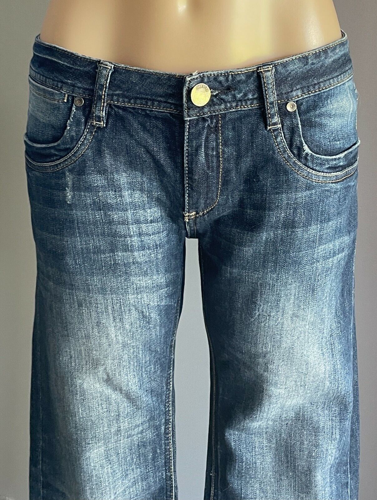 JEANSWEST Denim Jeans Blue Slim Bootcut Mid Rise Ladies Size 13