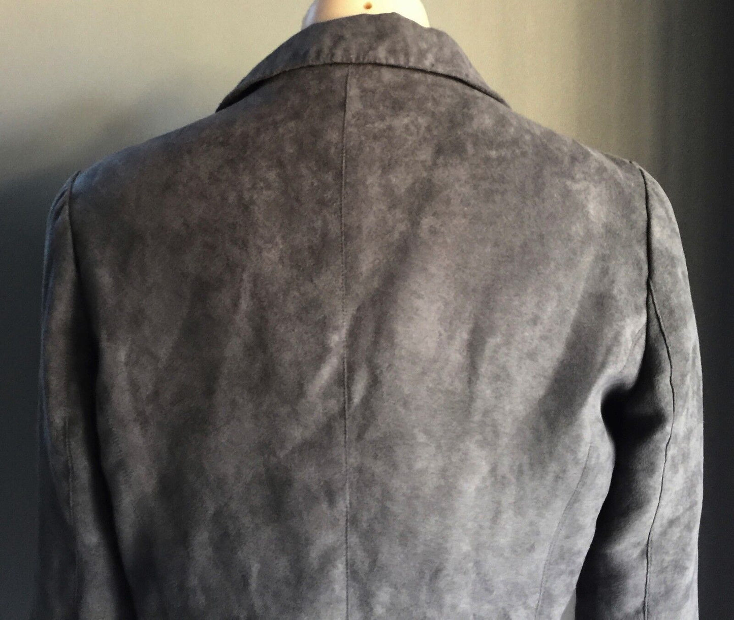 BARDOT Jacket Grey Suede Look & Feel Crop Blazer Ladies Size 12 Stylish