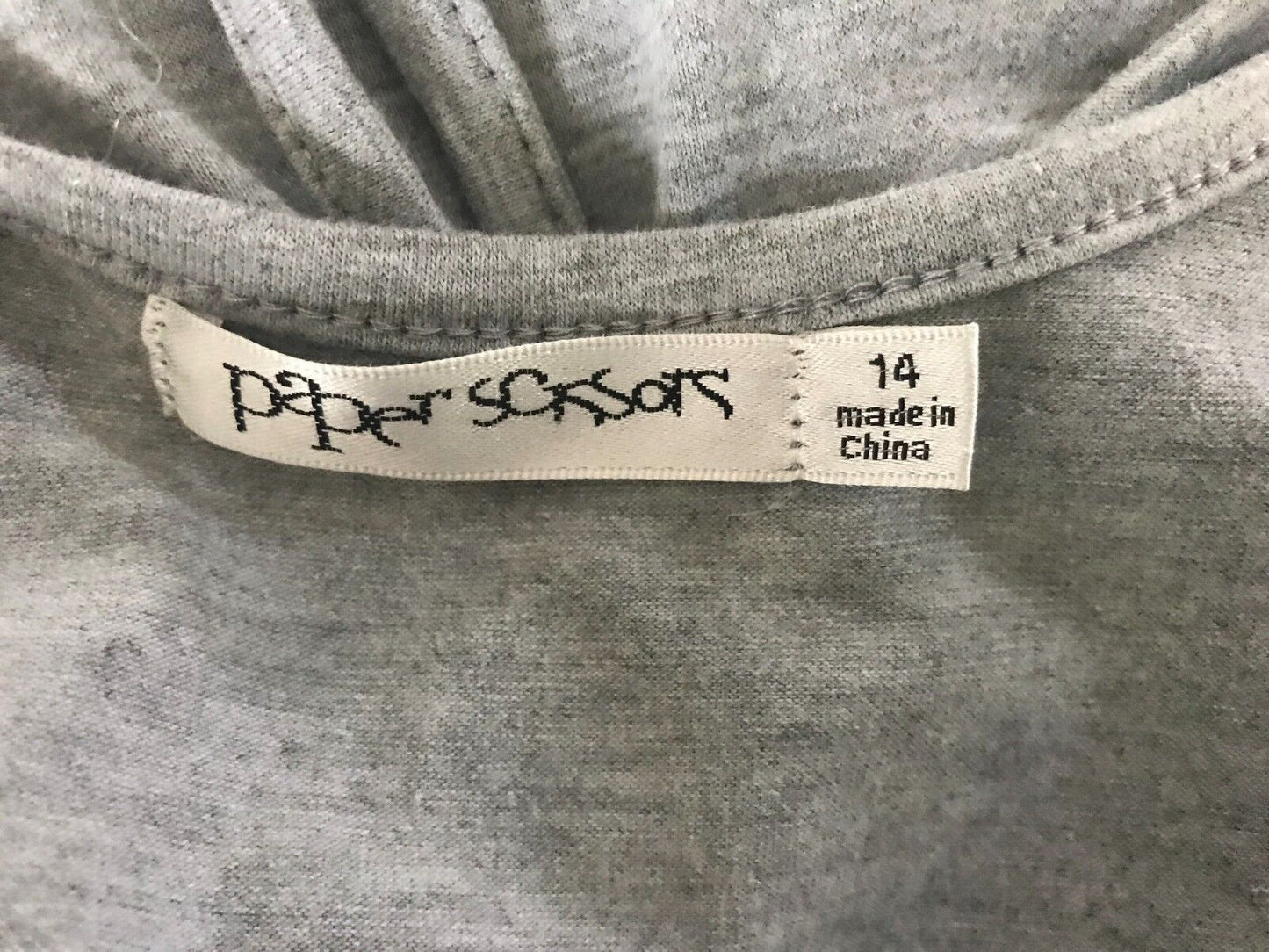 PAPER SCISSORS Maxi Dress Grey Marl Sleeveless Back Tie Size 14 Gorgeous NEW