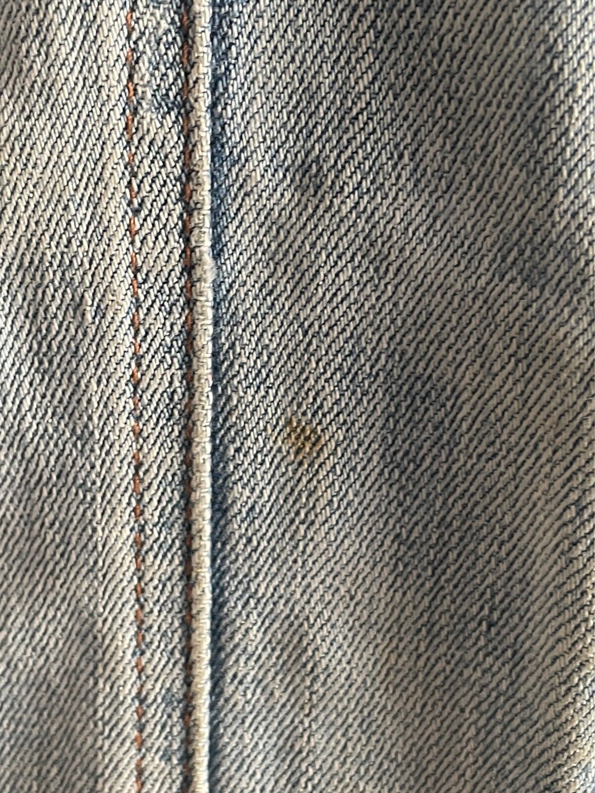 JAG Faded Denim Jacket Size 12 Classic Cut Long Sleeves Distressed Mens