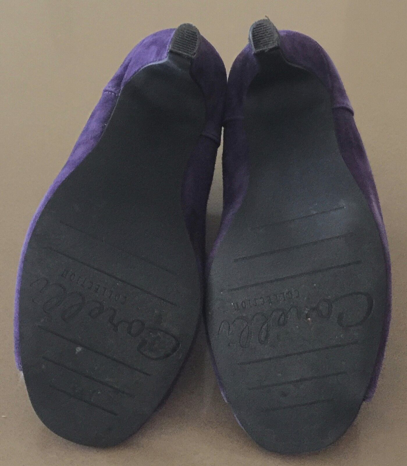 CORELLI Purple Suede Look Open Toe Ankle Booties High Heel “Pixie” Size 6