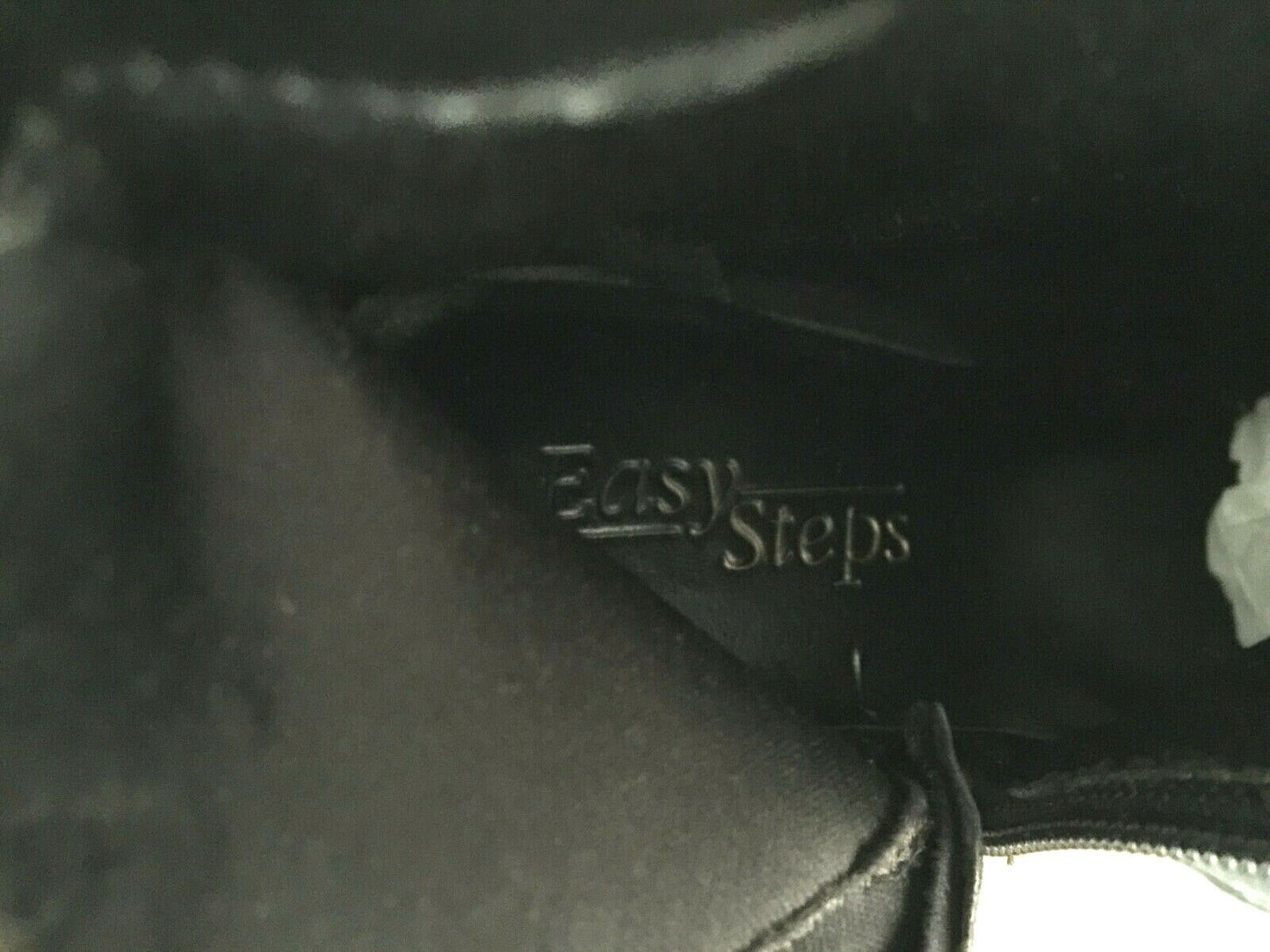 EASY STEPS "Mayday" Leather Ankle Boots Black Booties Ladies Size 5.5C