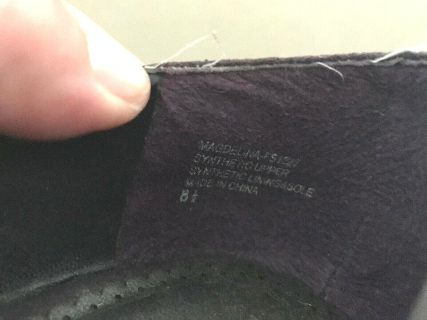 FIORELLI Shoes Purple Faux Snakeskin Block Heel w Bow Trim Ladies Size 8.5 EUC