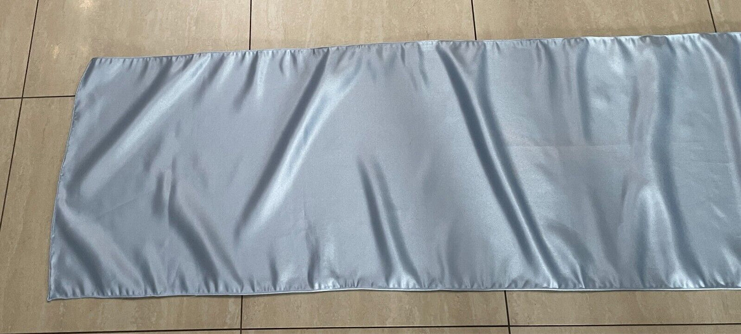 Satin Shawl Light Blue Formal Party Wedding Rectangle Shoulder Wrap