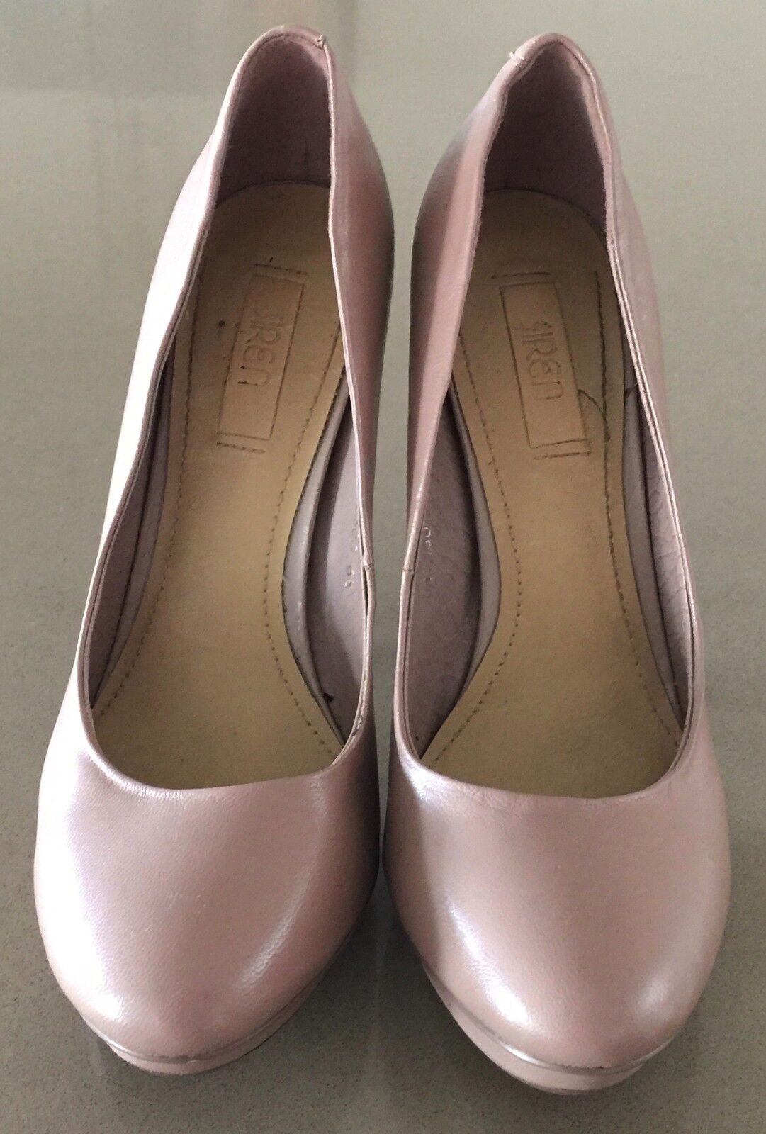 SIREN Stiletto Shoes Blush Pink Leather Pumps 13cm Heels Ladies Size 6.5
