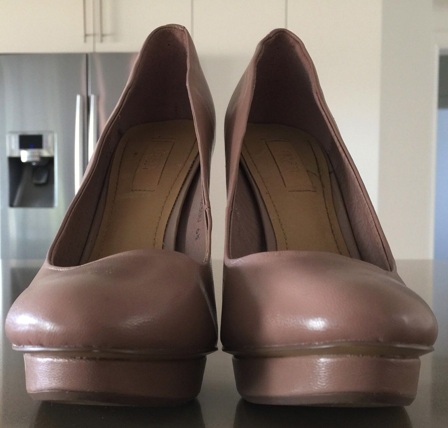 SIREN Stiletto Shoes Blush Pink Leather Pumps 13cm Heels Ladies Size 6.5