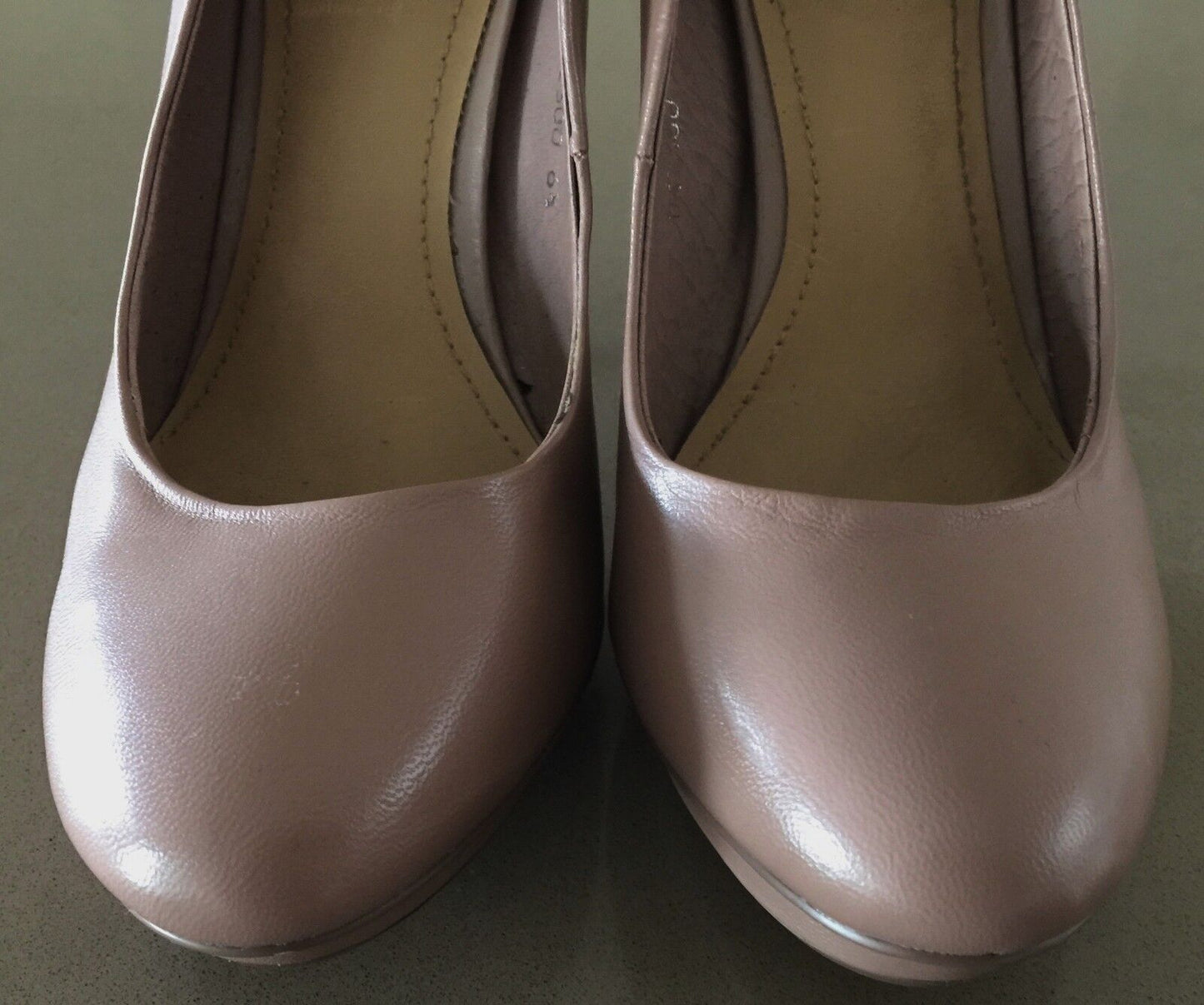 SIREN Stiletto Shoes Blush Pink Leather Pumps 13cm Heels Ladies Size 6.5