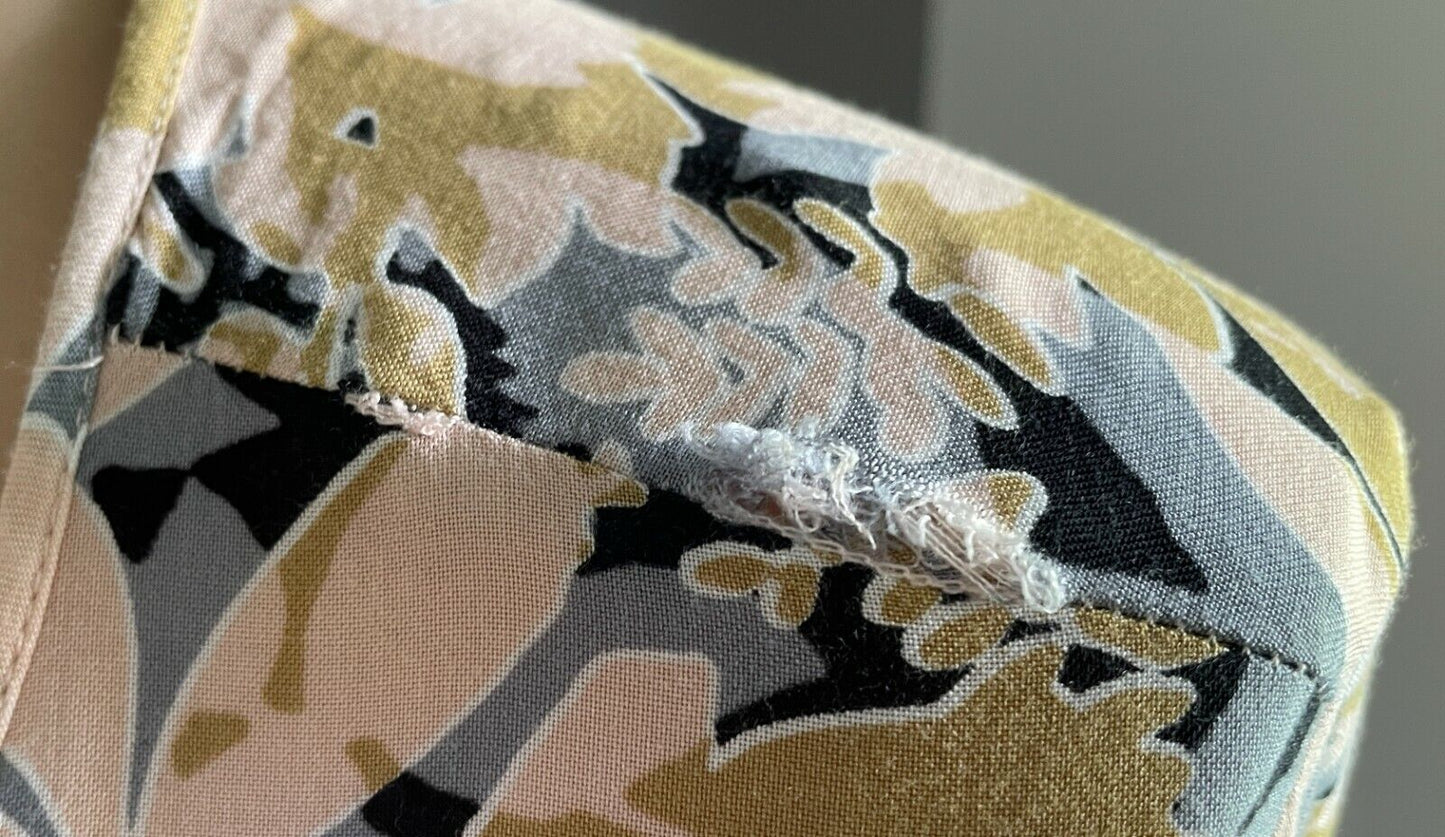 AUTOGRAPH Top Hi-Lo Blouse Blush Pink Grey Black Khaki Floral 3/4 Sleeve Size 18
