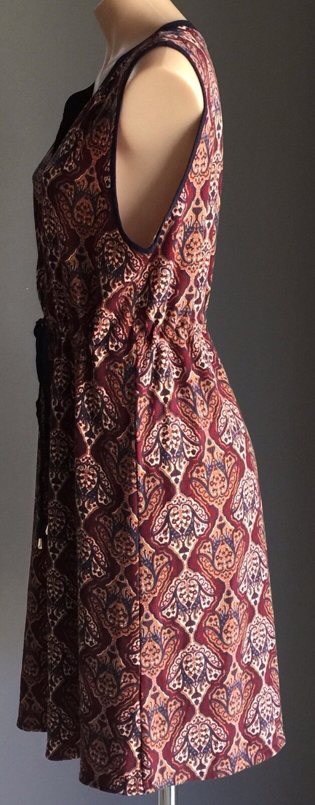 SUITE BOUTIQUE Colourful Baroque Print Sleeveless Blouson Dress Ladies Size 16