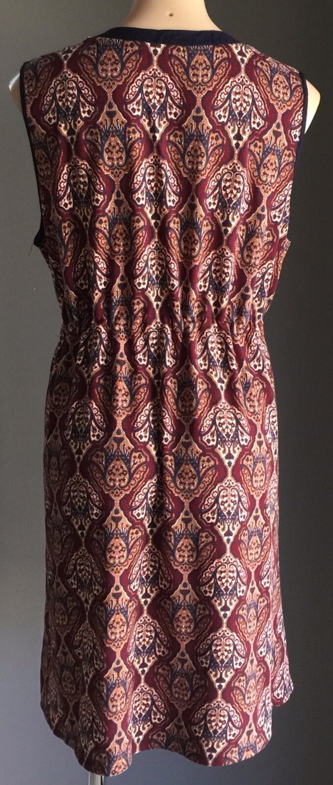 SUITE BOUTIQUE Colourful Baroque Print Sleeveless Blouson Dress Ladies Size 16