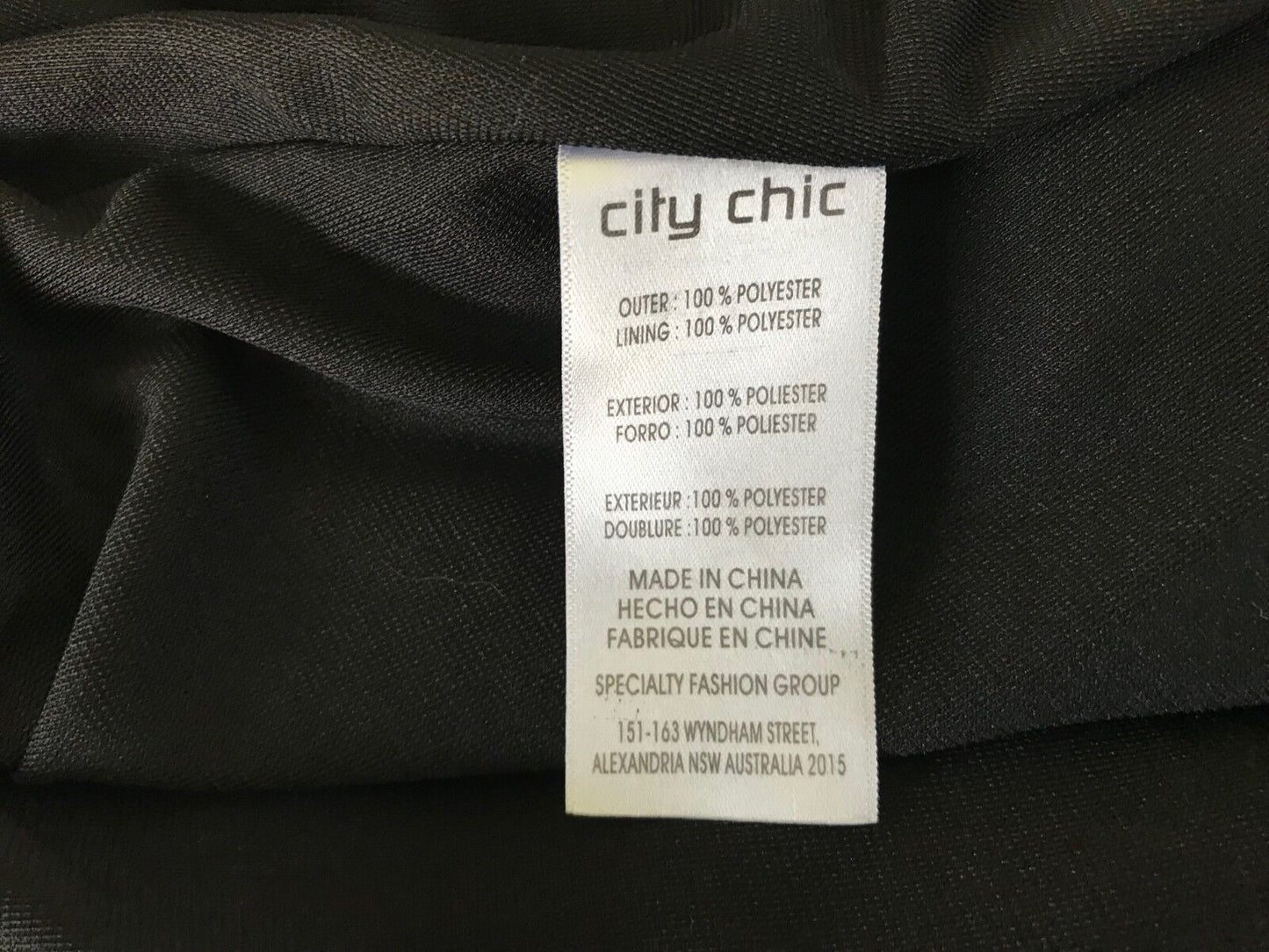 CITY CHIC Maxi Dress Multi Colour Print Neck Tie Sleeveless Long Size XS 10 12