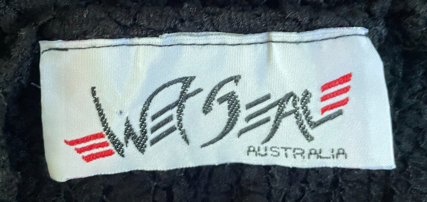 WET SEAL Stretch Top Black "Popcorn" Knit Short Sleeve Blouse Tee Size S 10