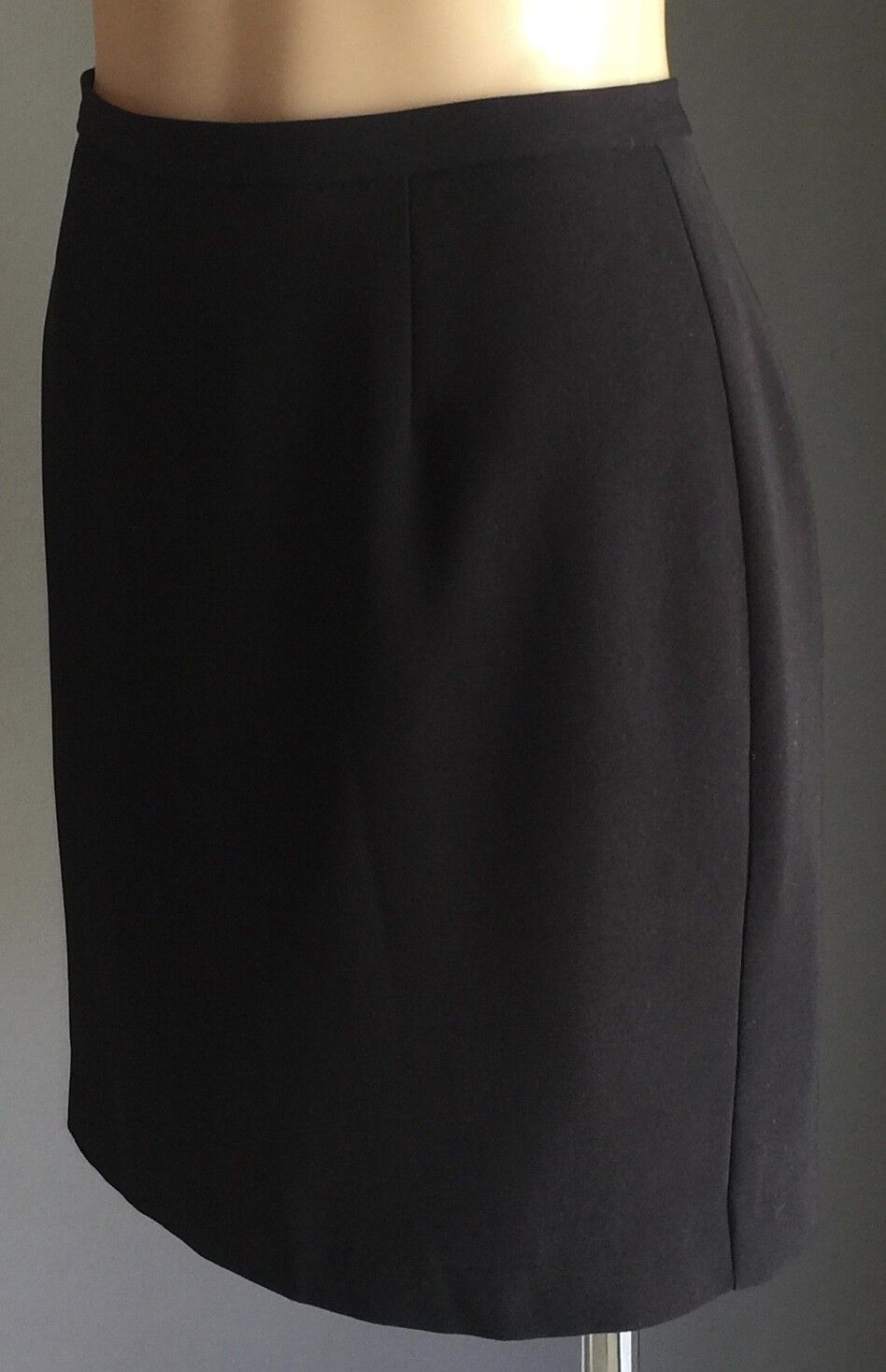 JACQUI E Skirt Navy Blue Short Straight Above Knee Ladies Size 14