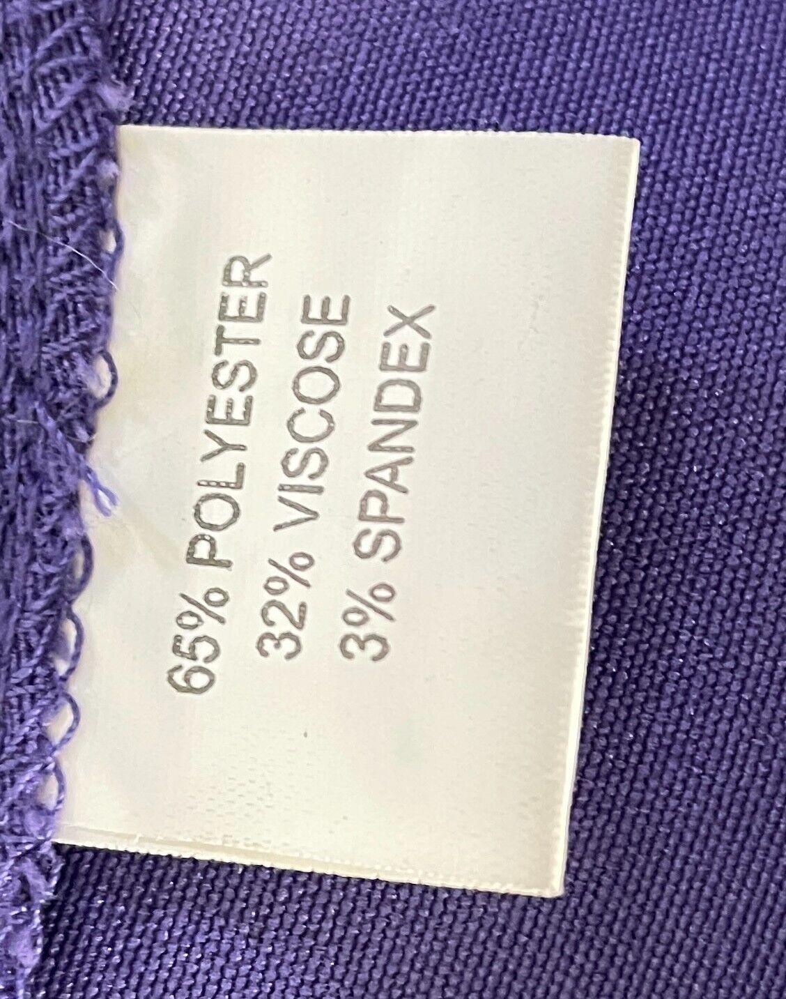 PURPLE JACKET Tailored Fit Long Sleeves Size 6 Collar Stretch Fabric