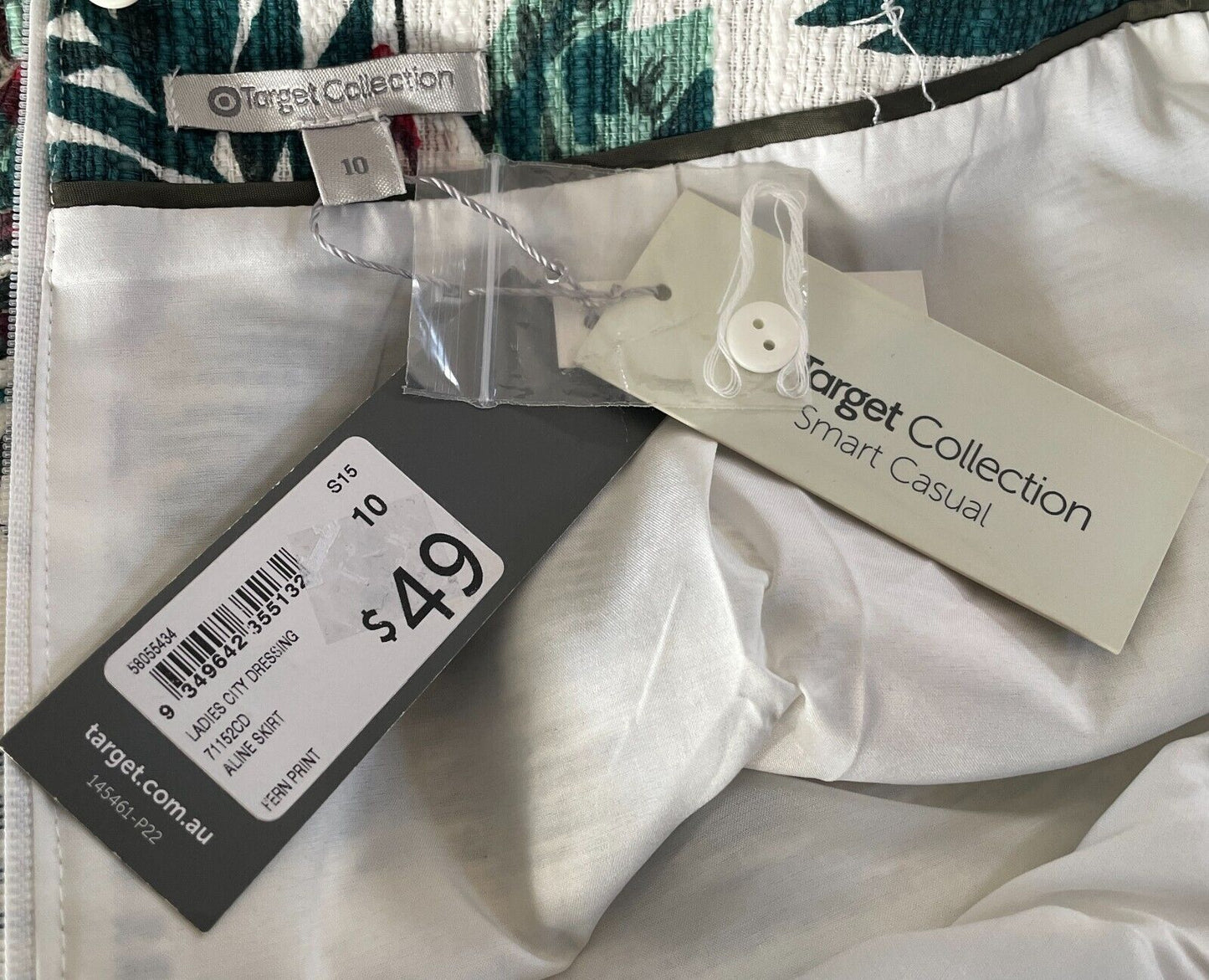 TARGET Skirt Multicoloured Floral Print A-Line Mini Size 10 NEW