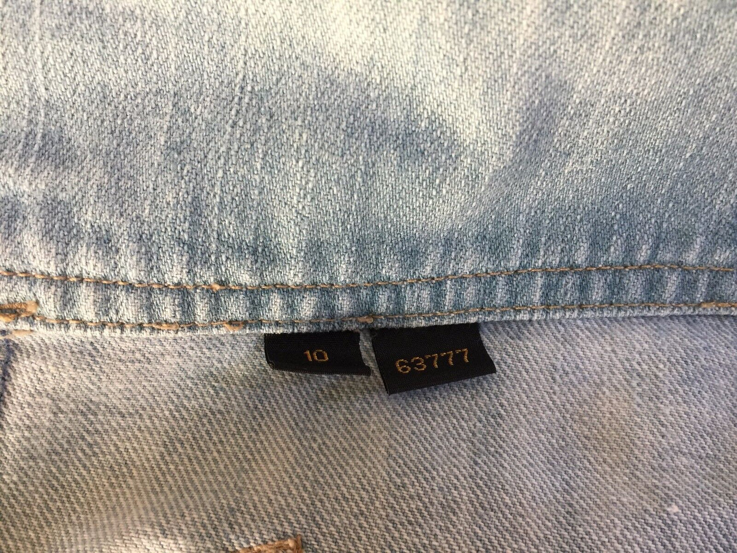 LEE Denim Skirt Faded Blue Jeans Ultra Mini Skirt Ladies Size 10 Retro Vintage