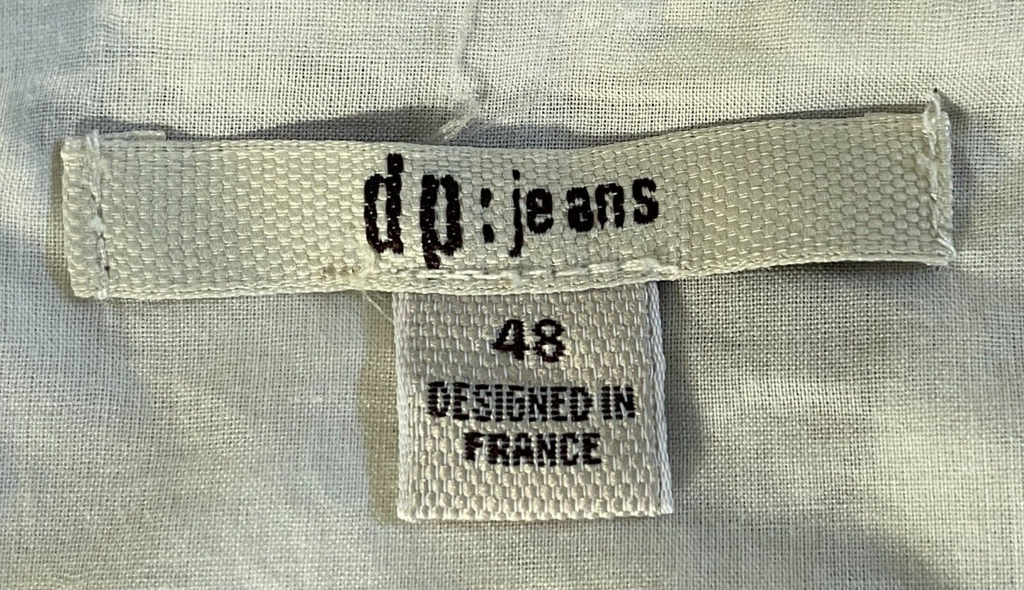 dp:jeans Midi Dress Brown Hues White Cream Print Sleeveless A-Line Size 48