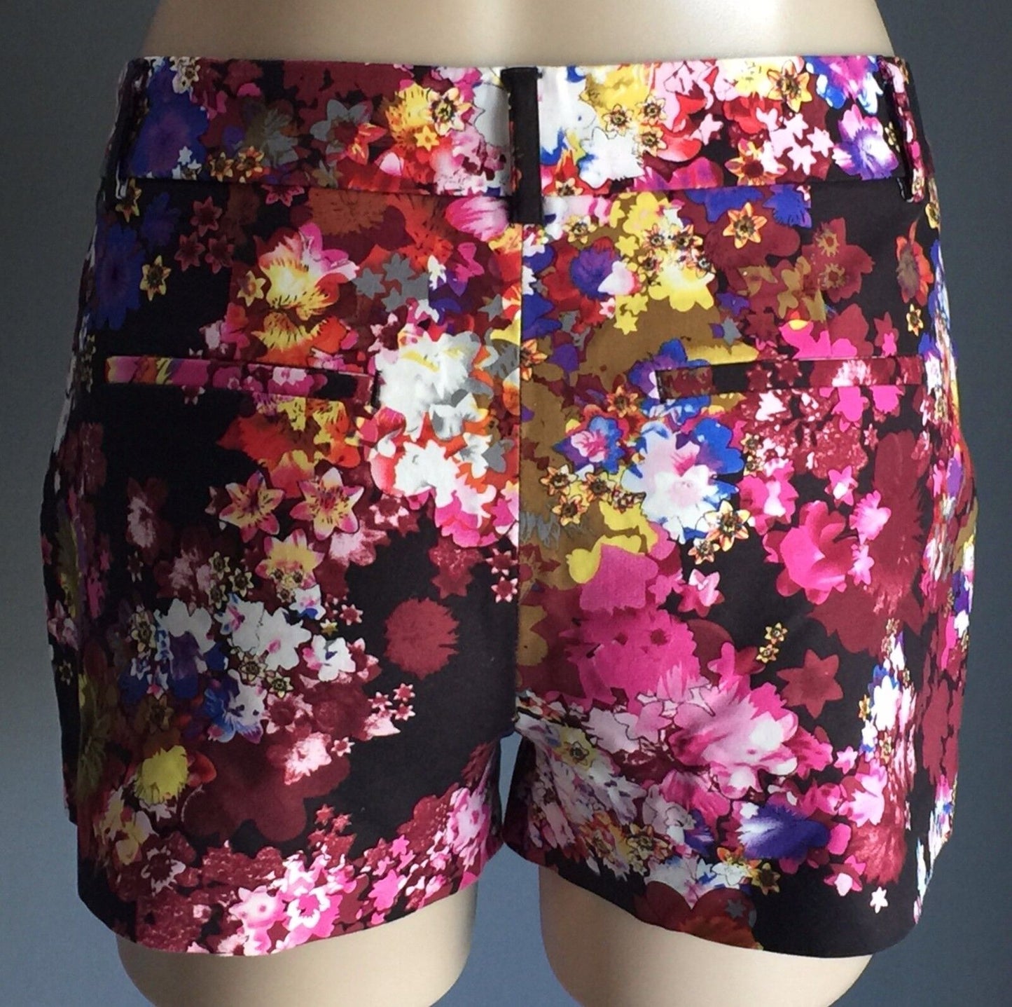 SPORTSGIRL Shorts Bright MultiColoured Floral Print Loud Ladies Size 10 NEW