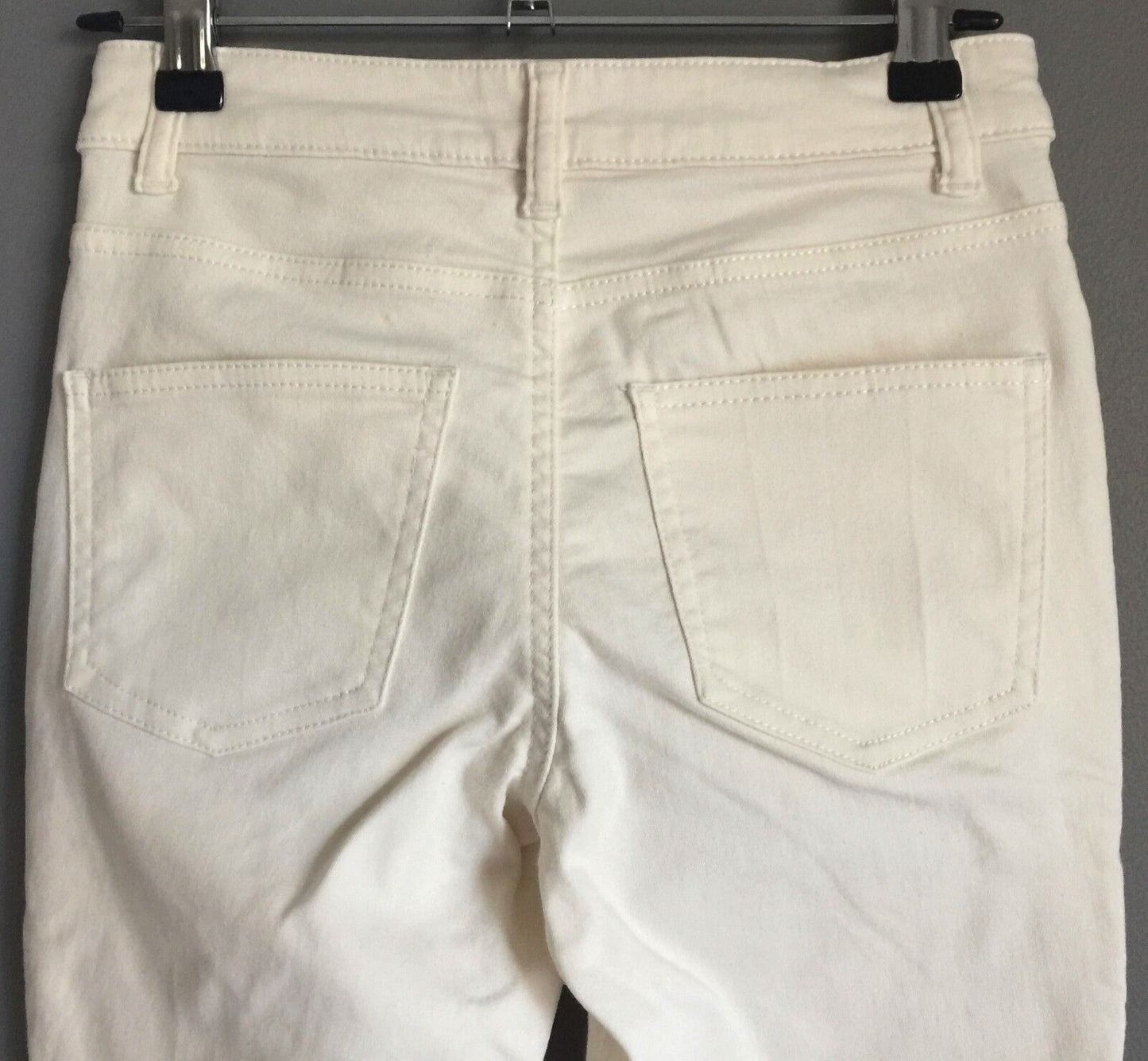 COTTON ON "Super Stretch Skinny" Jeans Off White Denim Ladies Size 6