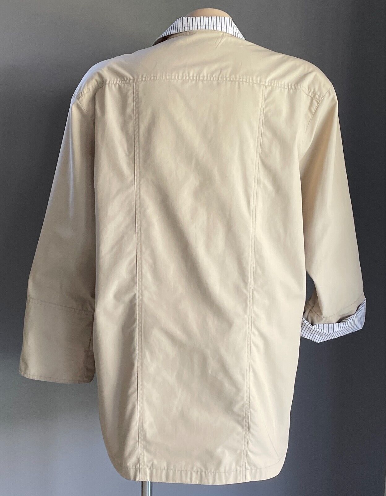 ICELANDIC Beige Water Repellent Jacket Plus Size 18 Adjustable Sleeves Vintage
