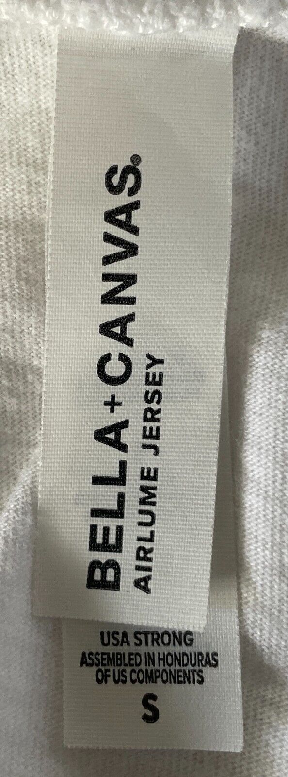 BELLA + CANVAS White V Neck Sh/Sleeve Top Cotton Torso Branch Graphic Size S 10