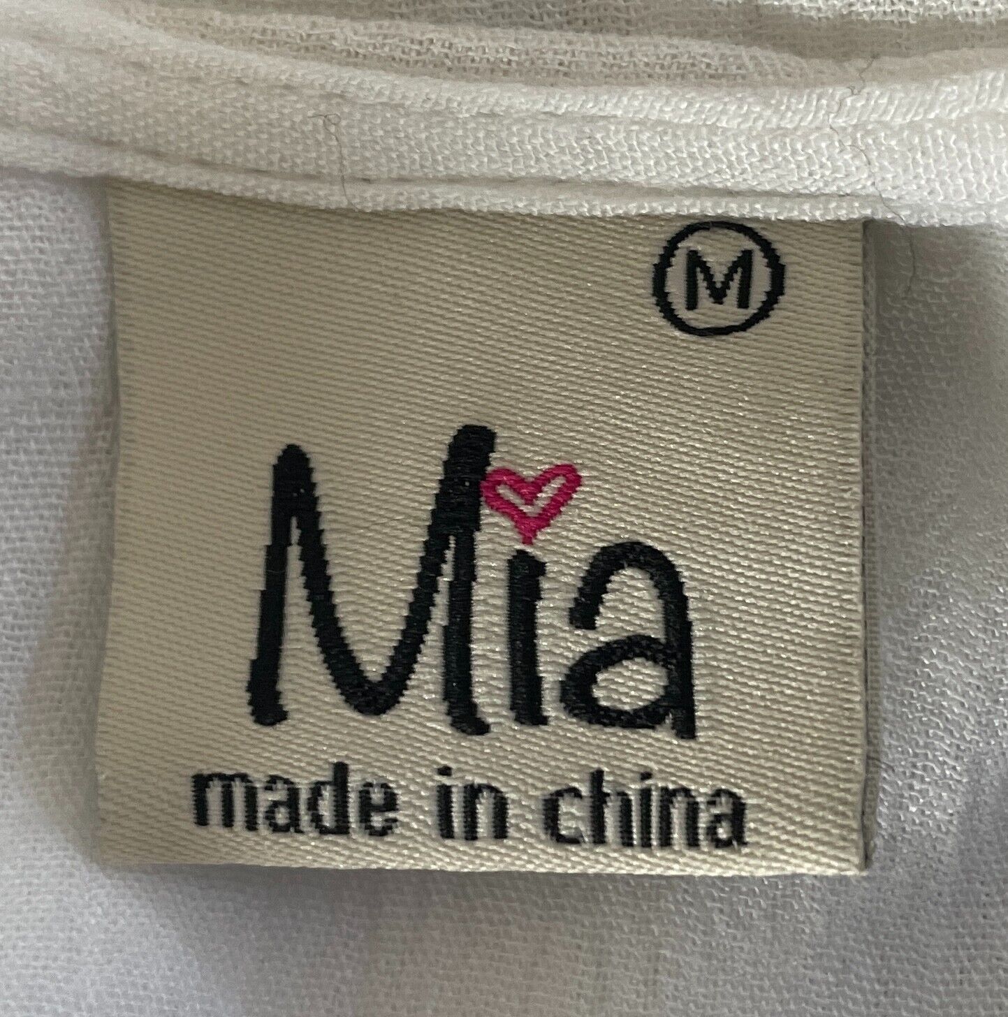 MIA Kimono Beach Cover White Lightweight Size M 12 Side Tie Fringe Ladder Lace