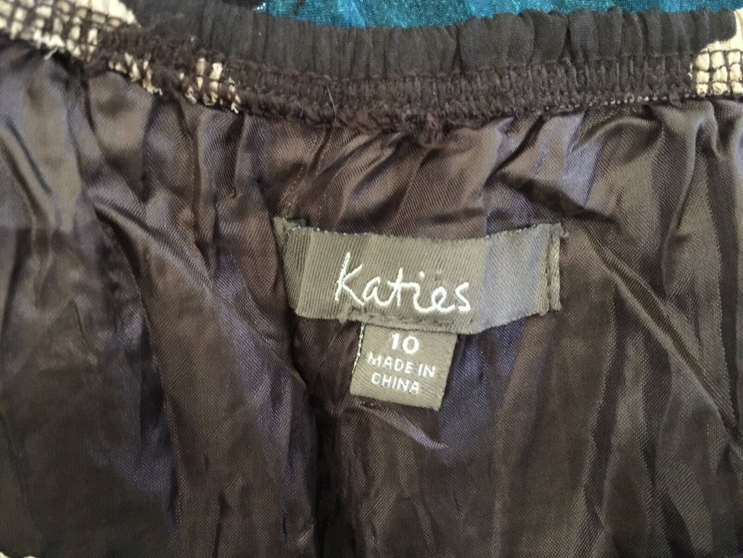 KATIES Maxi Skirt Bright Crinkle MultiColoured Tier Peasant Size 10 Vintage NEW