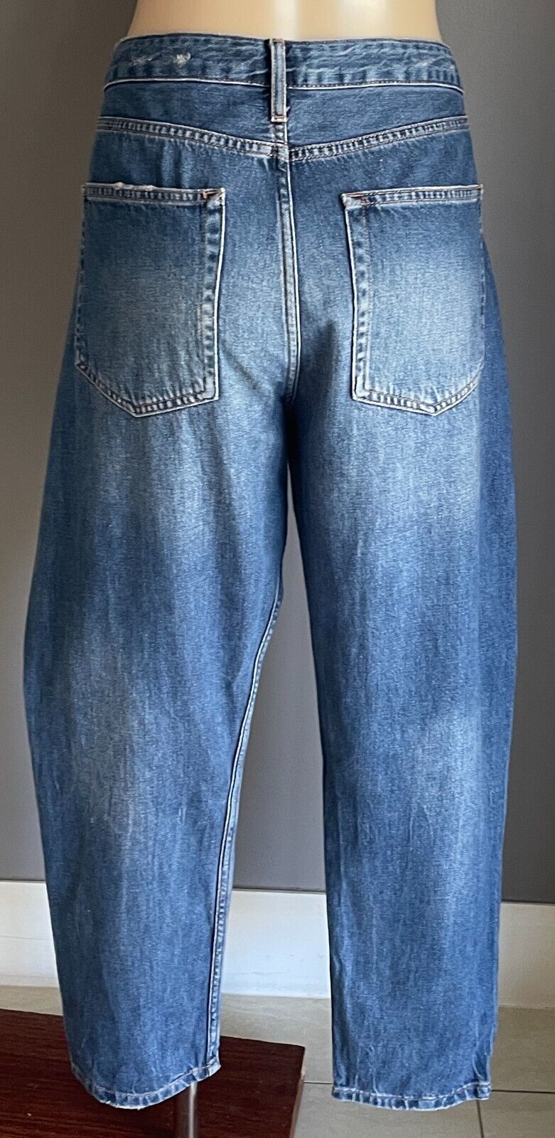 TOPSHOP Jeans Moto Hayden Size 14 Boyfriend Blue Denim Ladies Size W32 L32