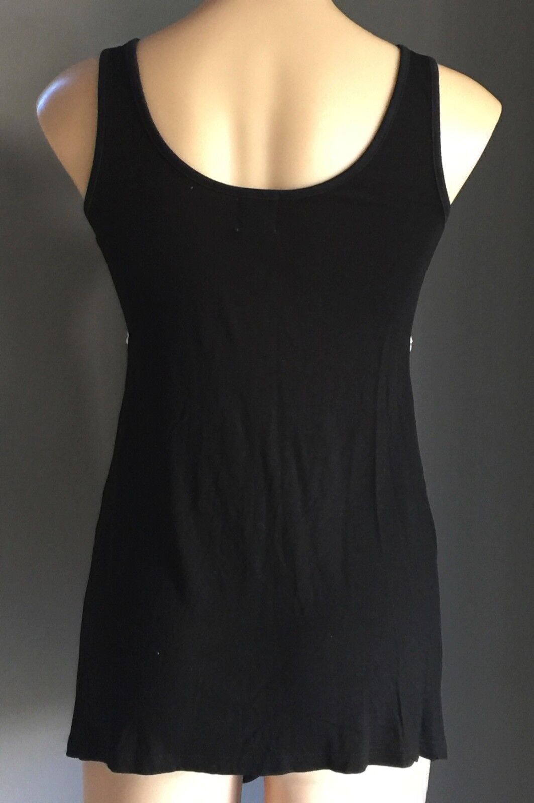 MATERNITY TOPSHOP Top Black White Cornelli Detail Sleeveless Singlet Size 10 NEW